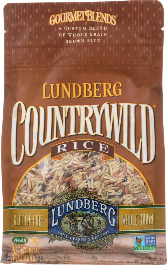 LUNDBERG: Countrywild Whole Grain Brown Rice, 1 lb