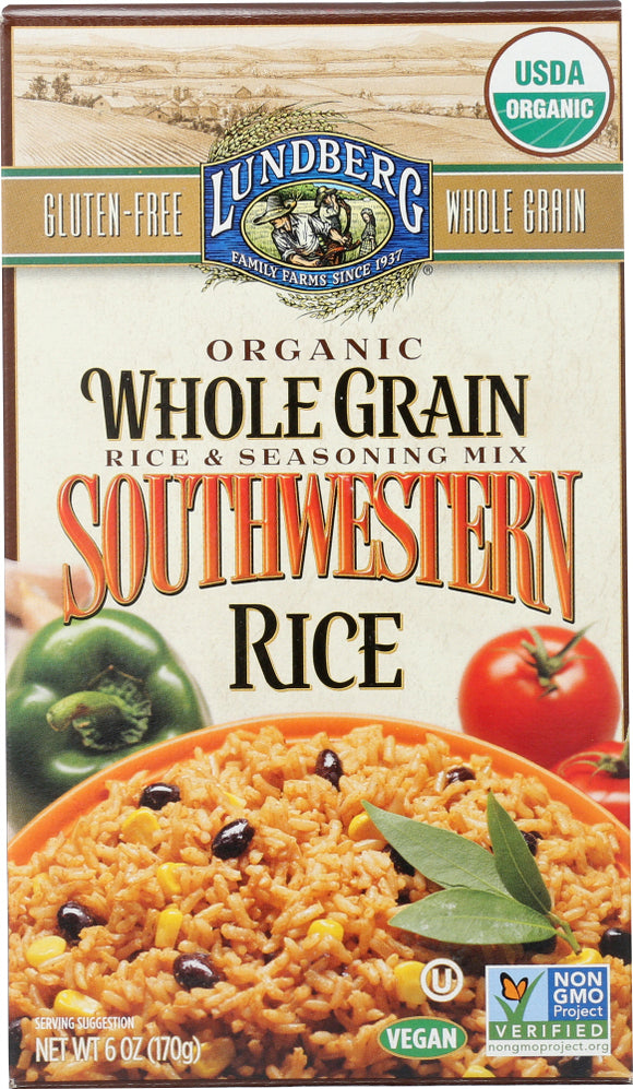 LUNDBERG: Organic Whole Grain Southwestern Rice, 6 oz