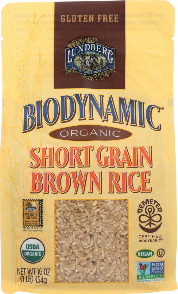 LUNDBERG: Organic Short Grain Brown Rice, 1 lb