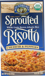 LUNDBERG: Organic Cheddar & Peppers Sprouted Risotto, 5.5 oz