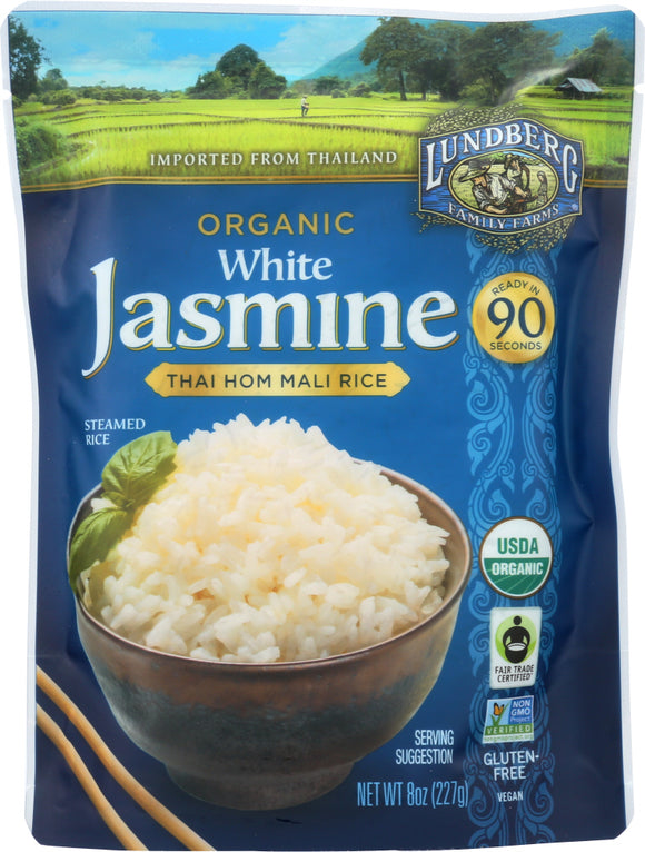 LUNDBERG: White Jasmine Thai  Hom Mali Rice, 8 oz