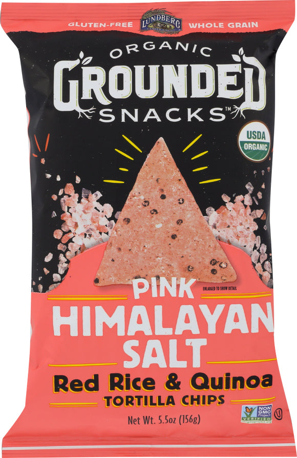 LUNDBERG: Red Rice & Quinoa Pink Himalayan Salt Chip, 5.5 oz