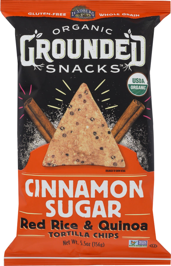 LUNDBERG: Red Rice & Quinoa Cinnamon Sugar Chip,  5.5 oz