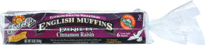 FOOD FOR LIFE: Ezekiel 4:9 English Muffins Cinnamon Raisin, 16 oz