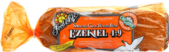 FOOD FOR LIFE: Ezekiel 4:9 Sprouted Grain Burger Buns, 16 oz