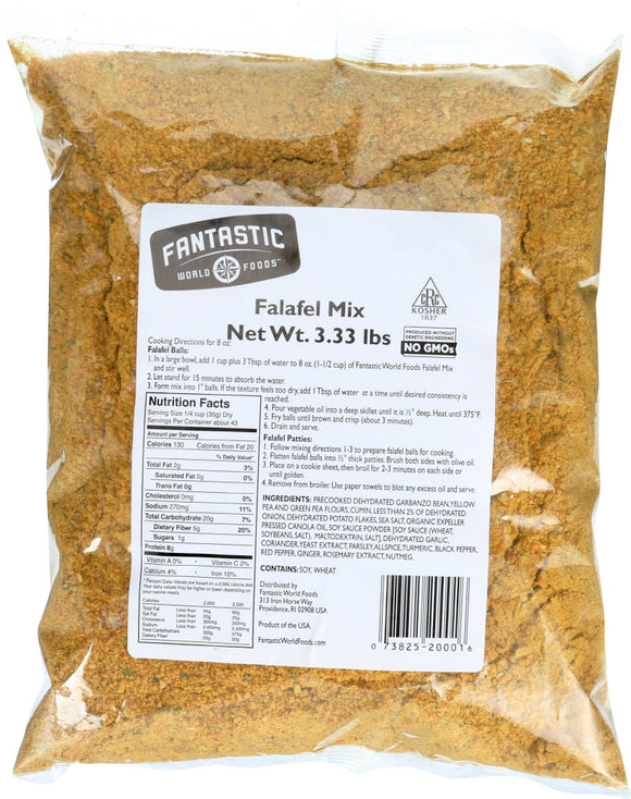 FANTASTIC: World Foods Falafel Mix, 10 lb
