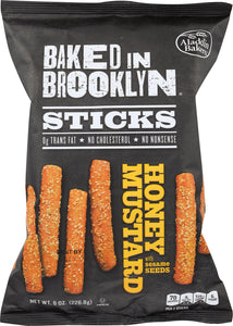 BAKED IN BROOKLYN: Honey Mustard with Sesame Seeds Snack Stick, 8 oz