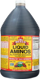 BRAGG: Liquid Aminos All Purpose Seasoning Natural Soy Sauce Alternative, 1 gallon