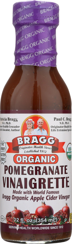 BRAGG: Organic Pomegranate Vinaigrette Dressing, 12 oz