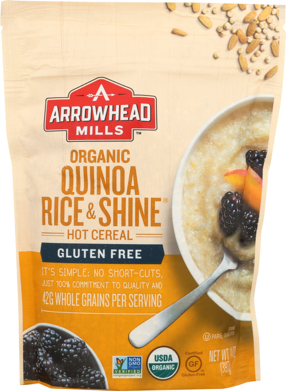 ARROWHEAD MILLS: Cereal Hot Gluten Free Quinoa Rice, 14 oz