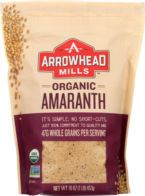 ARROWHEAD MILLS: Organic Whole Grain Amaranth, 16 oz