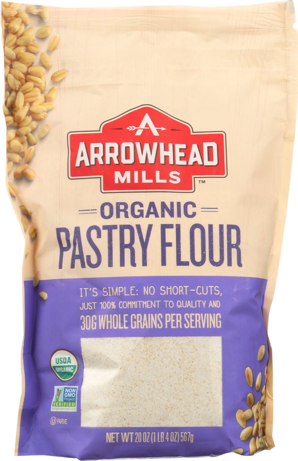 ARROWHEAD MILLS: Flour Pastry Organic, 20 oz