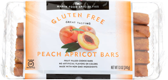 MARIN KITCHENS: Fruit Bar Peach Apricot Gluten Free, 13 oz