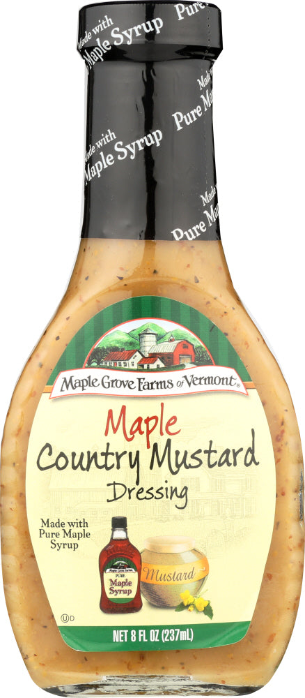 MAPLE GROVE: Dressing Country Mustard Maple 8 oz