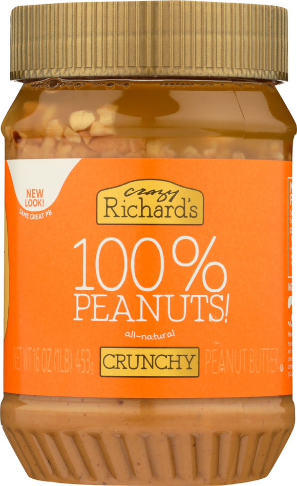 CRAZY RICHARD: Peanut Butter Chunky, 16 oz