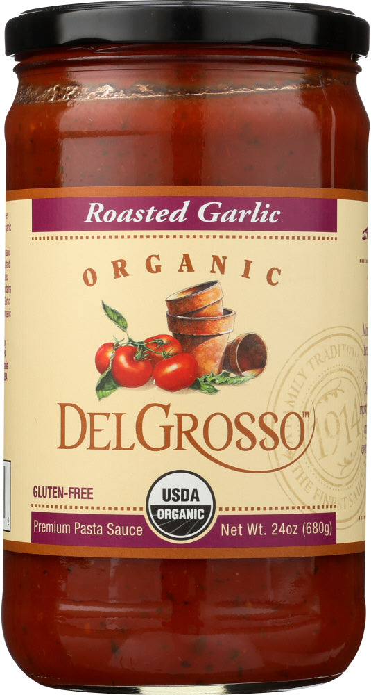 DELGROSSO: Organic Roasted Garlic Pasta Sauce, 24 oz