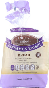 ENER-G FOODS: Gluten Free Cinnamon Raisin Bread, 14 oz