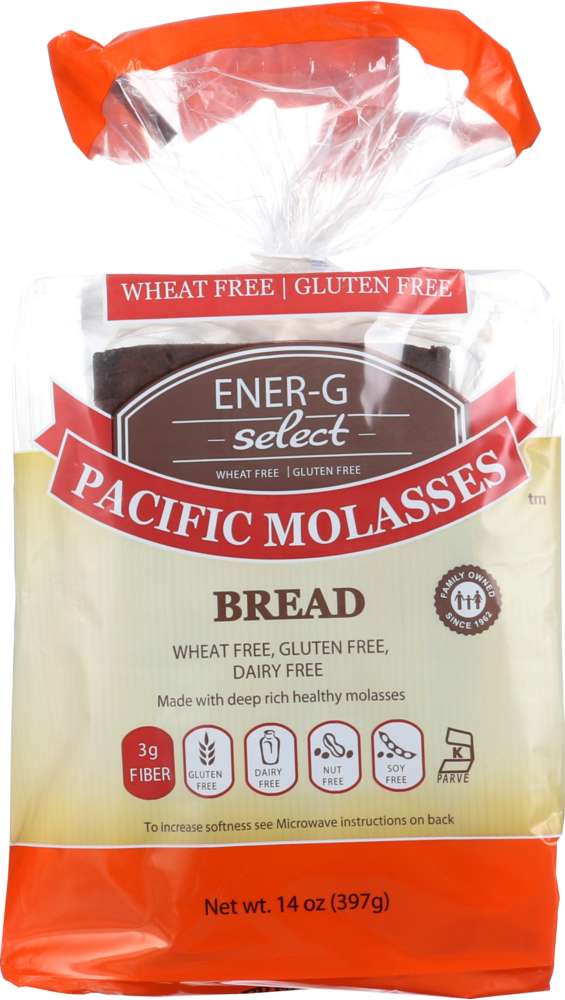 ENER-G FOODS: Gluten Free Pacific Molasses Bread, 14 oz