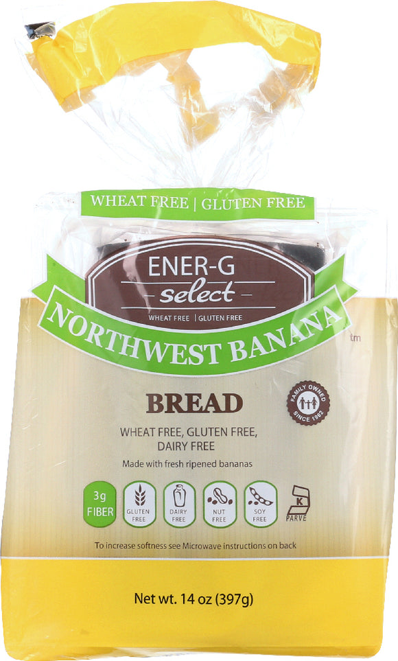 ENER-G FOODS: Gluten Free Northwest Banana Bread, 14 oz