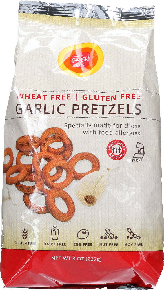 ENER-G FOODS: Garlic Pretzels, 8 oz