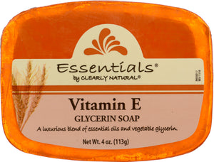 CLEARLY NATURAL: Vitamin E Pure And Natural Glycerine Soap, 4 oz