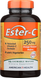 AMERICAN HEALTH: Ester-C Orange Flavor 250 mg, 125 Chewable Wafers