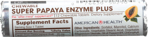 AMERICAN HEALTH: Super Papaya Enzyme Chewable Roll, 12 Tablets