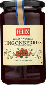 FELIX: Wild Natural Lingonberries, 14.5 Oz