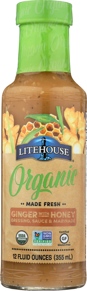 LITEHOUSE SPROUTS CB: Ginger Honey Dressing Organic, 12 oz