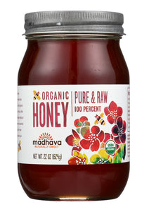 MADHAVA: Organic Honey, 22 oz