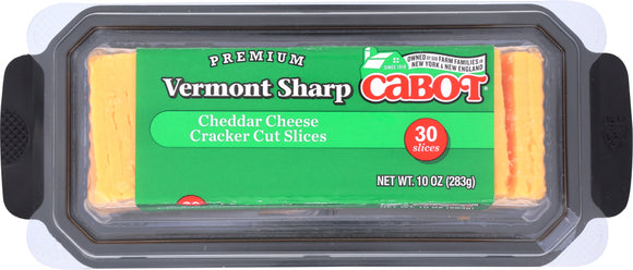 CABOT: Cheese Cheddar Vermont Sharp Sliced, 10 oz
