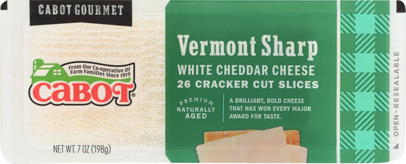 CABOT: Cheese Cheddar White Cracker Very Sharp, 7 oz
