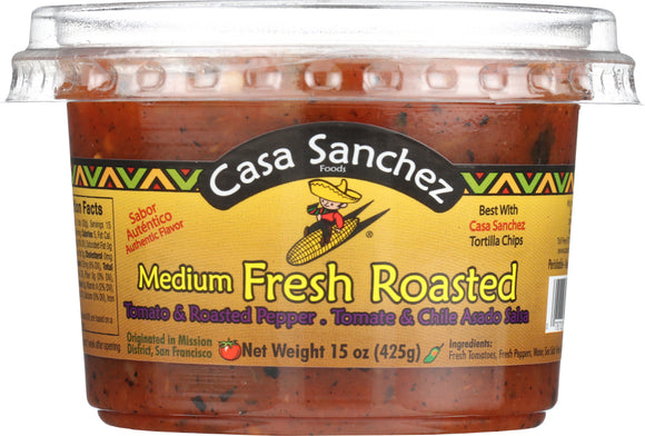 CASA SANCHEZ FOODS: Fresh Roasted Salsa, 15 oz