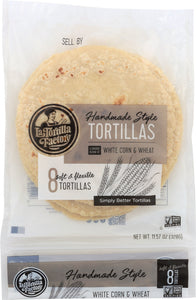 LA TORTILLA: Factory Handmade White Corn Tortillas, 11.57 oz