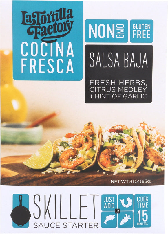 LA TORTILLA FACTORY: Cooking Sauce Salsa Baja, 3 oz