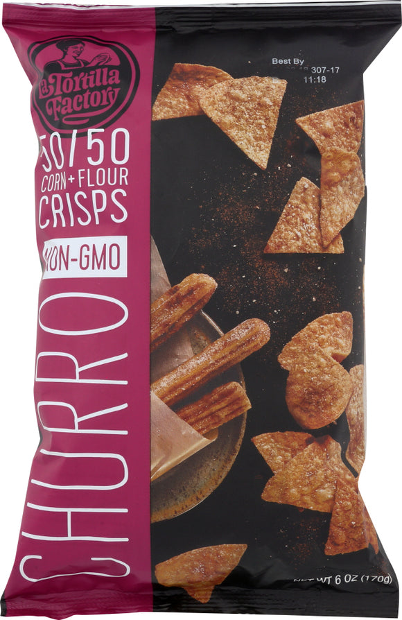 LA TORTILLA FACTORY: Crisps Churro, 6 oz