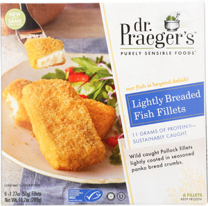 DR. PRAEGER'S: Lightly Breaded Fish Fillets, 10.2 oz