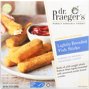 DR. PRAEGER'S: Lightly Breaded Fish Sticks, 10.2 oz