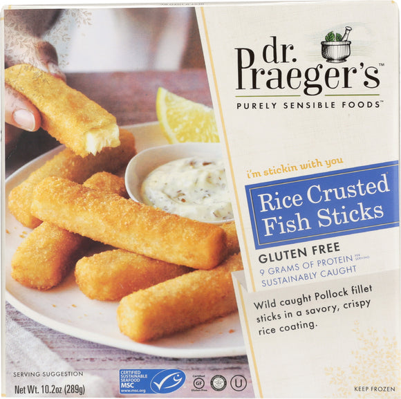 DR. PRAEGER'S: Rice Crusted Gluten-Free Fish Sticks, 10.2 oz