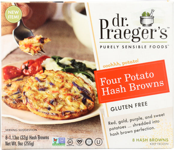 DR PRAEGER: Four Potato Hash Browns, 9 oz