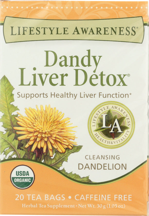 LIFESTYLE AWARENESS: Dandy Liver Detox Tea, 20 teabags