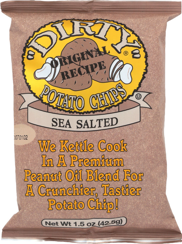 DIRTY POTATO CHIPS: Sea Salted, 1.5 oz