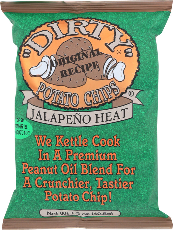 DIRTY POTATO CHIPS: Jalapeno Heat, 1.5 oz