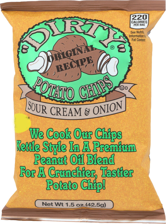 DIRTY POTATO CHIPS: Sour Cream Onion, 1.5 oz