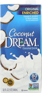 COCONUT DREAM: Enriched Original Coconut Drink, 32 oz