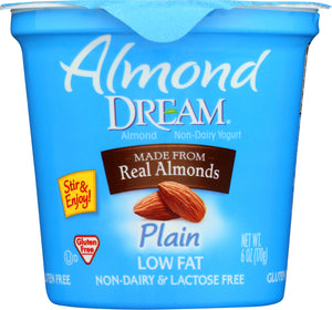 ALMOND DREAM: Plain Low Fat Yogurt, 6 oz