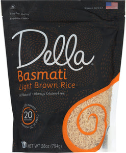 DELLA: Basmati Light Brown Rice, 28 oz