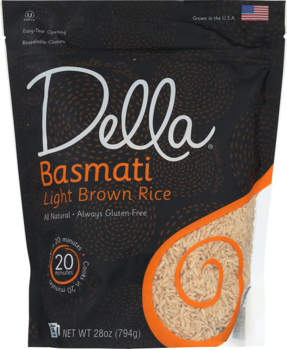 DELLA: Basmati Light Brown Rice, 28 oz