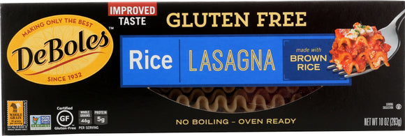 DEBOLES: Rice Lasagna Gluten Free, 10 oz