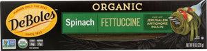 DEBOLES: Organic Spinach Fettuccine, 8 oz